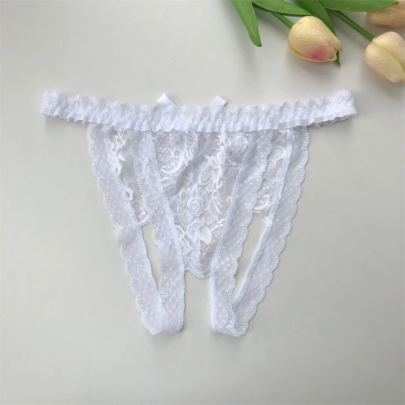 Customized G-String Panties Crystal Letters Personalized Name Women's