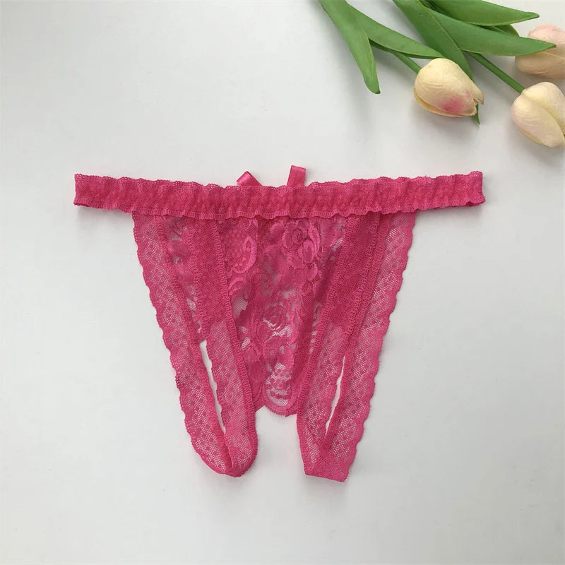 Customized G-String Panties Crystal Letters Personalized Name Women's