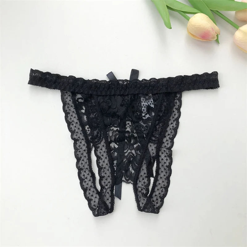 Customized G-String Panties Crystal Letters Personalized Name Women's