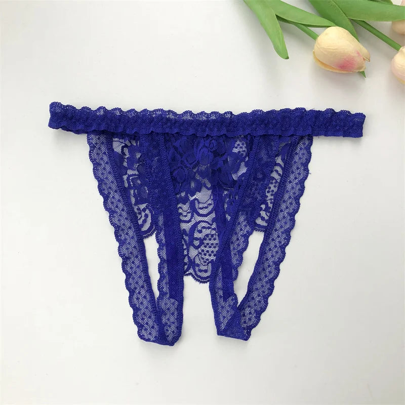 Customized G-String Panties Crystal Letters Personalized Name Women's