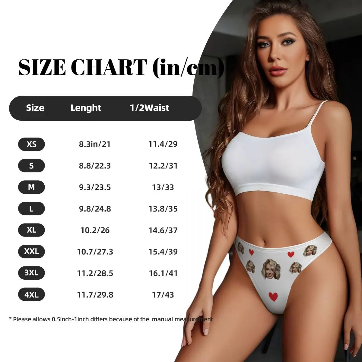 Custom Personalized Face Women Underwear