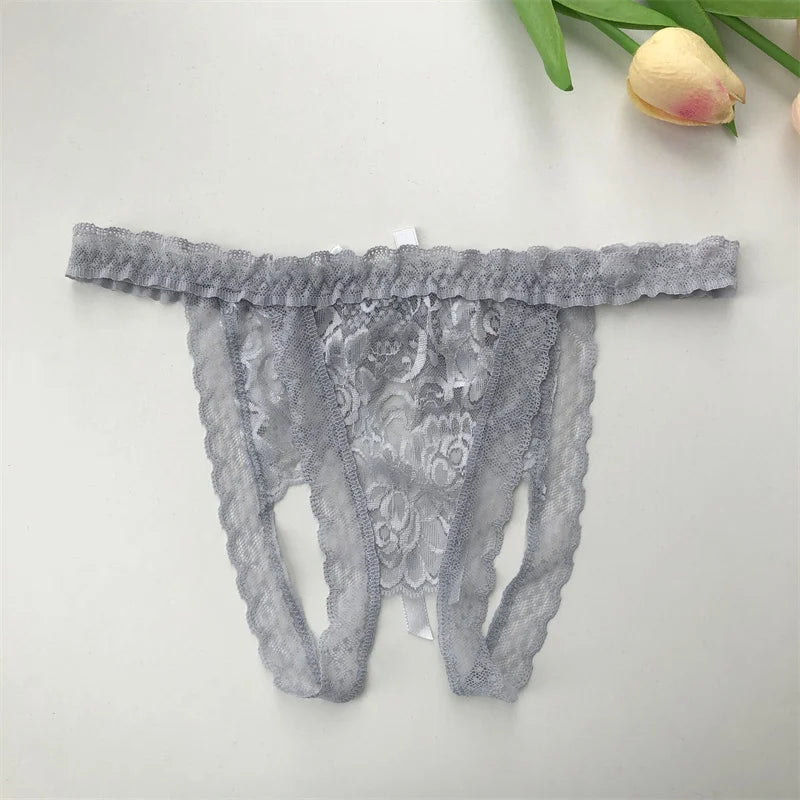 Customized G-String Panties Crystal Letters Personalized Name Women's