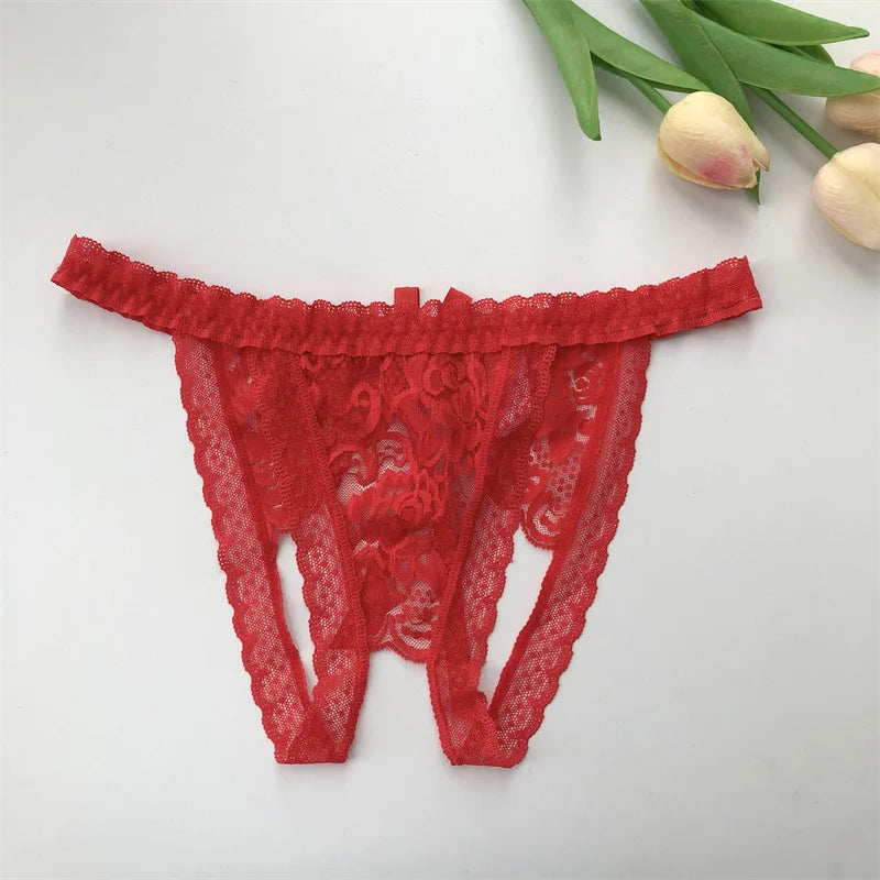Customized G-String Panties Crystal Letters Personalized Name Women's