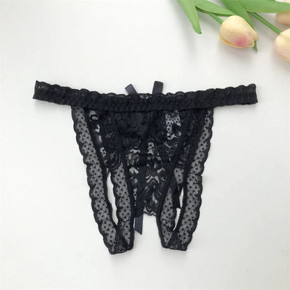 Customized G-String Panties Crystal Letters Personalized Name Women's