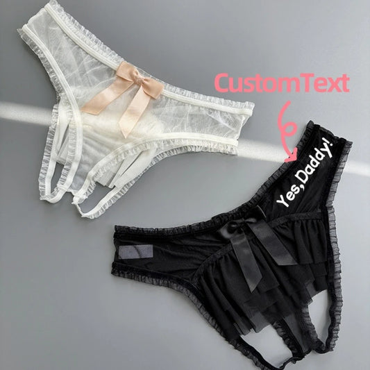 Personalized Photo Name Custom Thong Funny Print