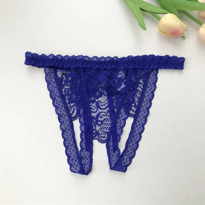 Customized G-String Panties Crystal Letters Personalized Name Women's