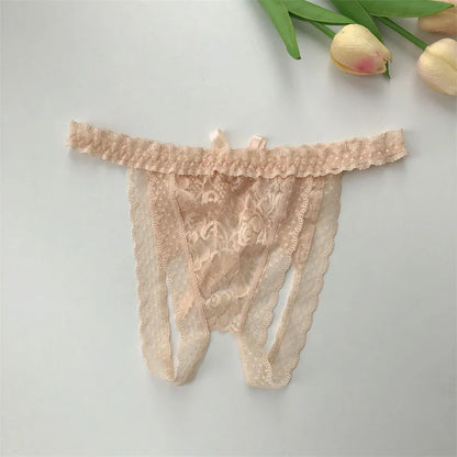 Customized G-String Panties Crystal Letters Personalized Name Women's