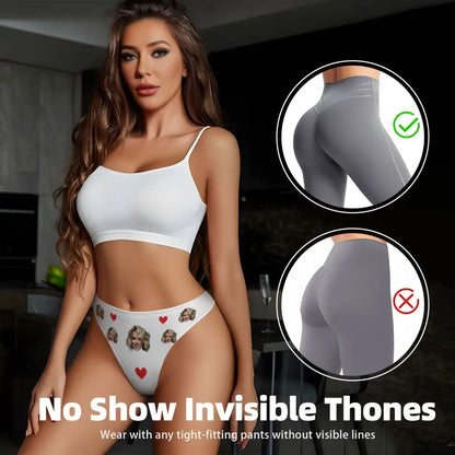 Custom Personalized Face Women Underwear